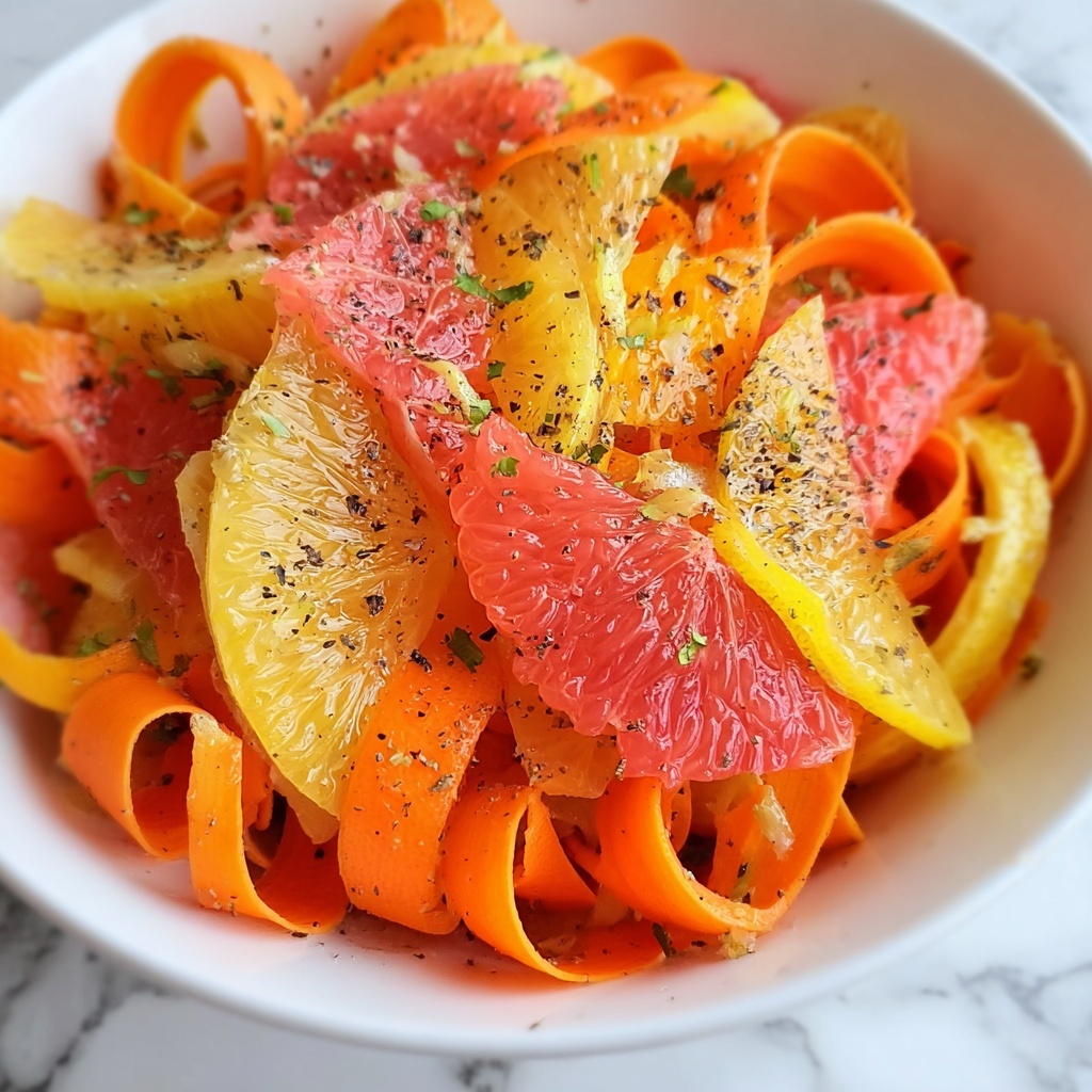 Maple Citrus Carrot Ribbon Salad Recipe - Recipe Image