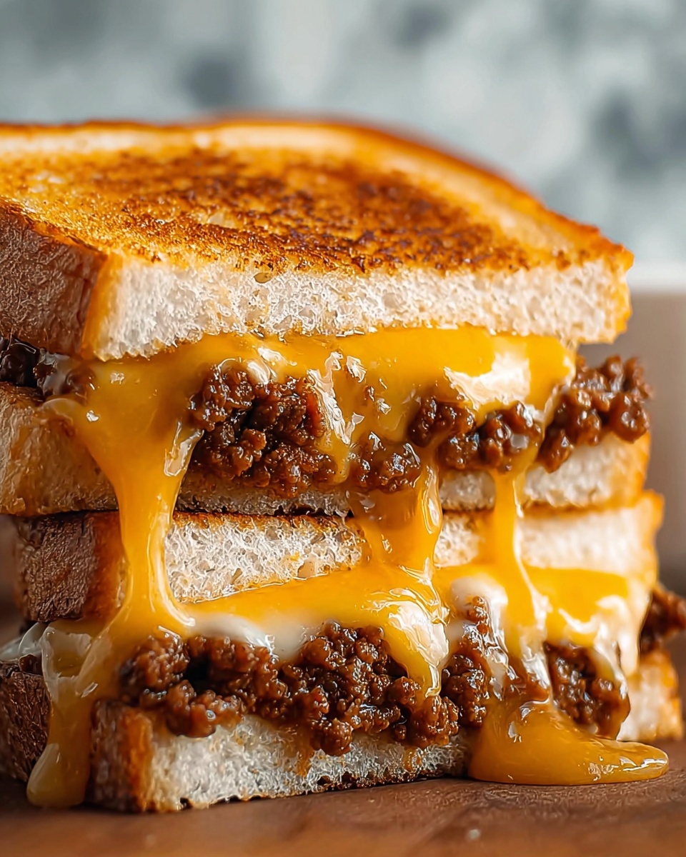 Meatloaf Grilled Cheese Melt Recipe - Recipe Image