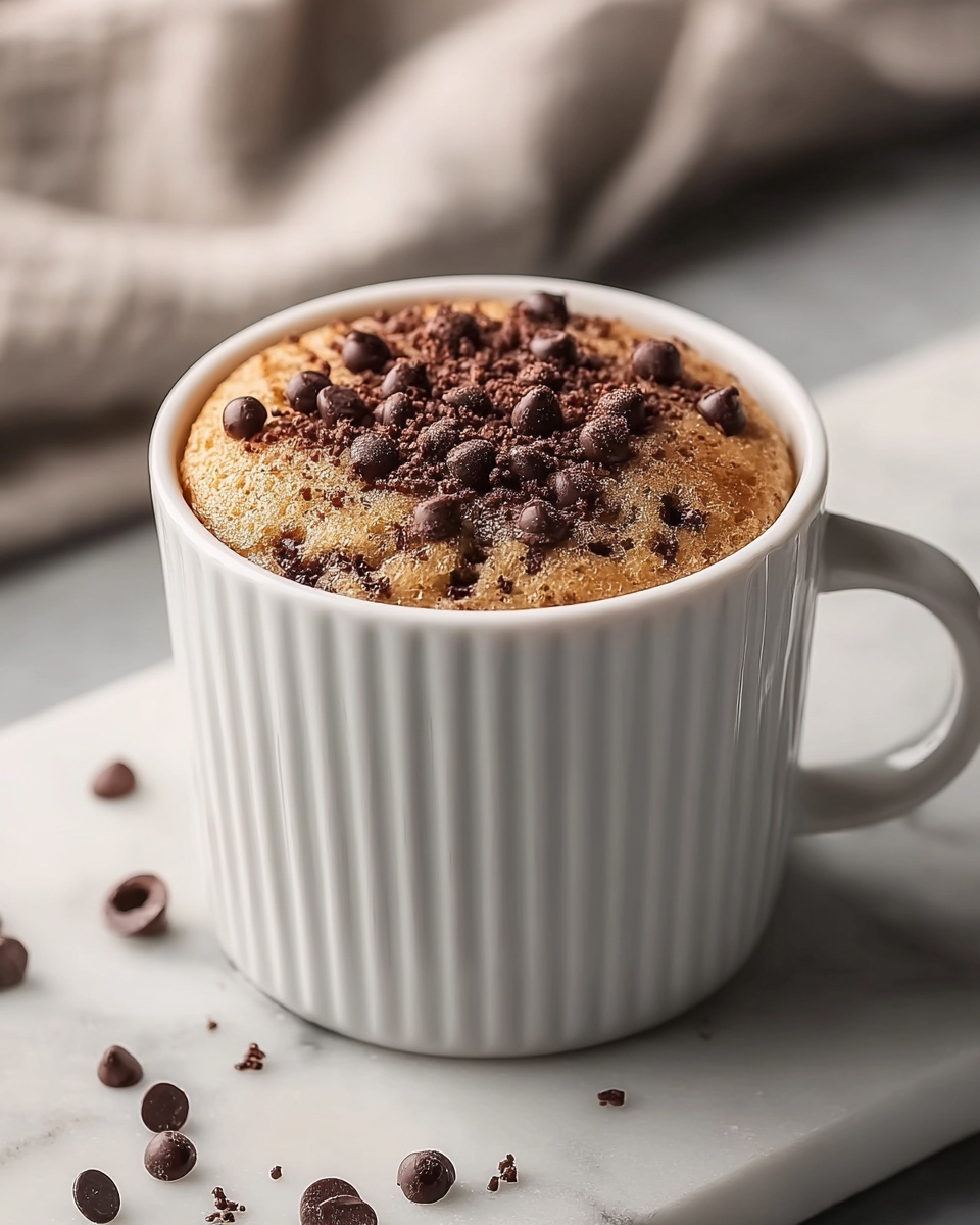Chocolate Chip Mug Cake Recipe - Recipe Image