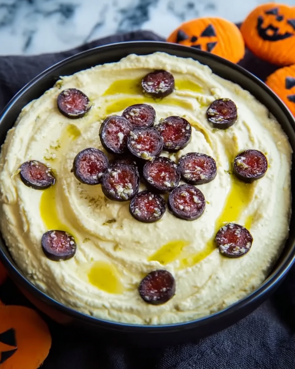 Halloween Green Chili Con Queso Dip Recipe - Recipe Image