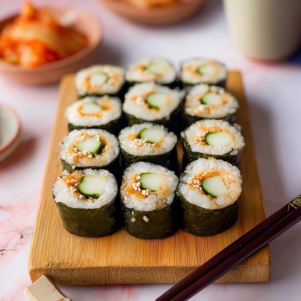 Cheese Kimchi Kimbap Recipe - Recipe Image