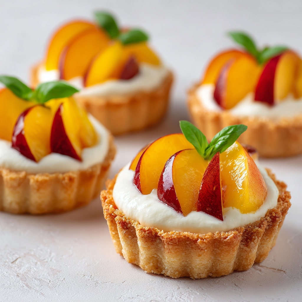 Mini Peach and Cream Cheese Tarts Recipe - Recipe Image