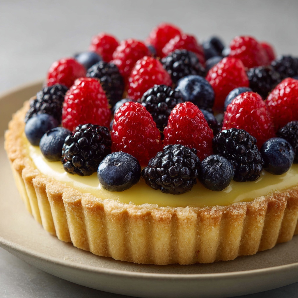 Lemon Berry Tart Recipe - Recipe Image
