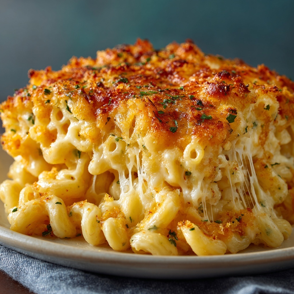 Five Cheese Baked Mac & Cheese Recipe - Recipe Image