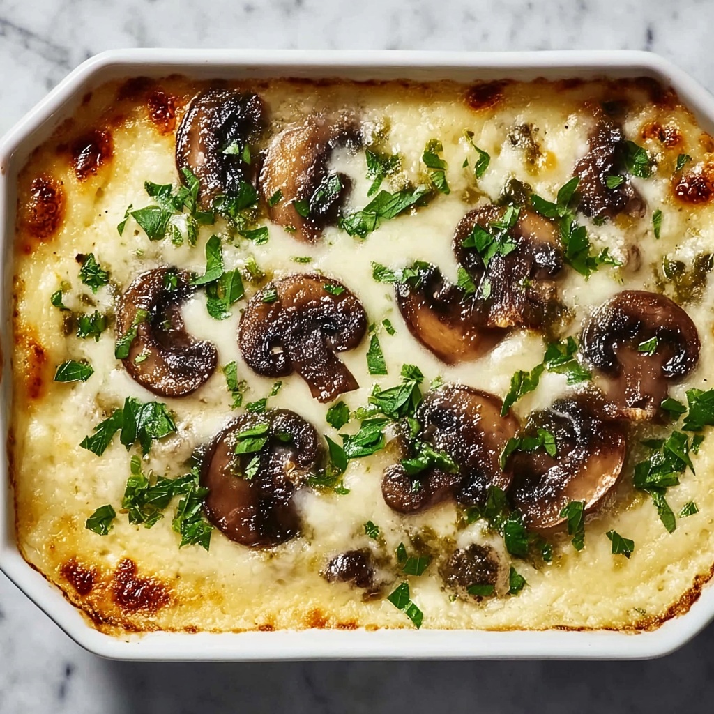 Heavenly Mushroom Polenta Casserole for Cozy Family Nights Recipe - Recipe Image
