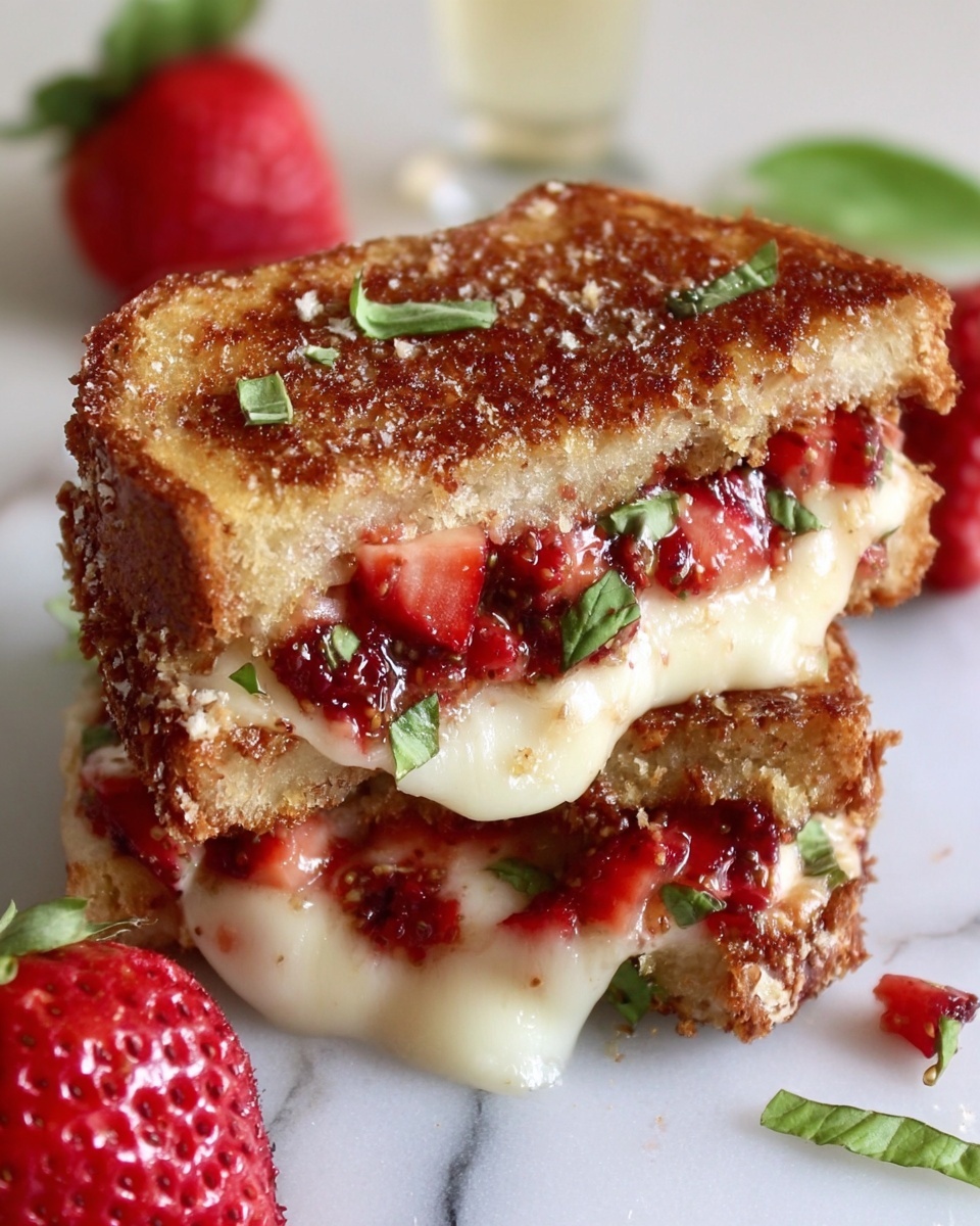 Strawberry Balsamic Brie Grilled Cheese Recipe - Recipe Image