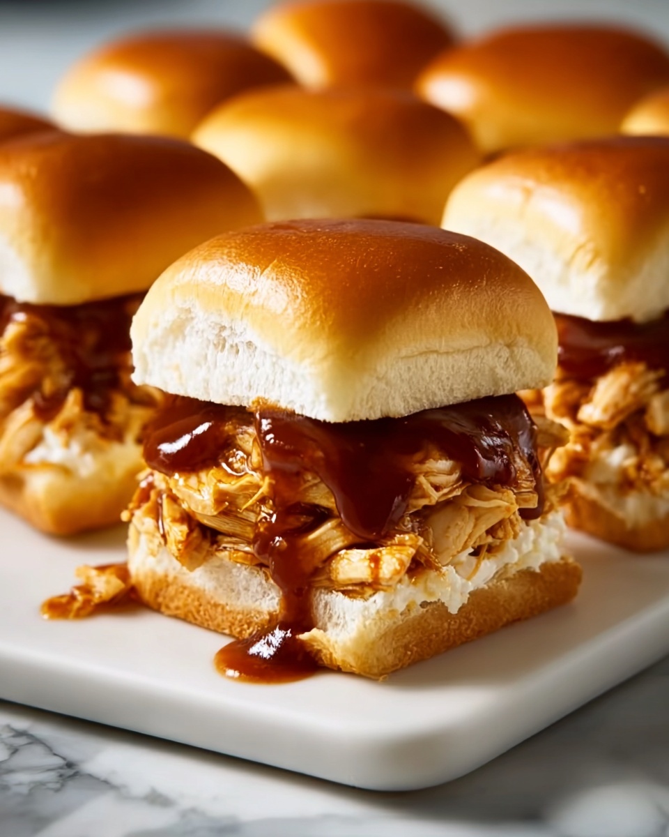 Baked BBQ Chicken Sliders Recipe - Recipe Image