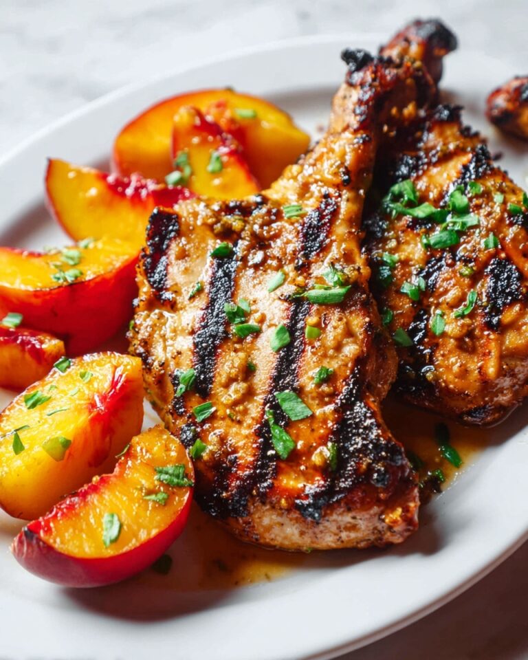 Grilled Chili Peach Chicken Recipe