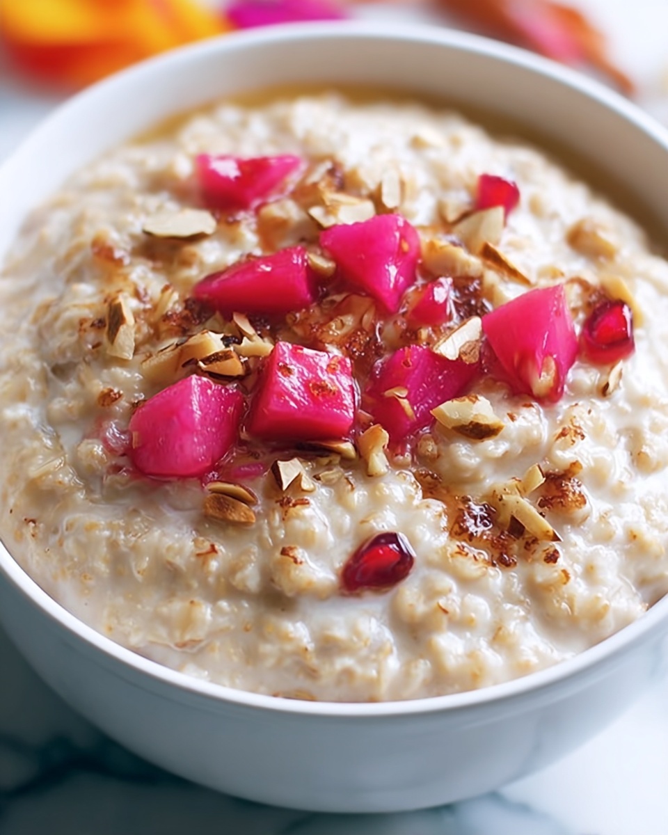 Creamy Rhubarb Overnight Oats: A Healthy Breakfast Recipe - Recipe Image