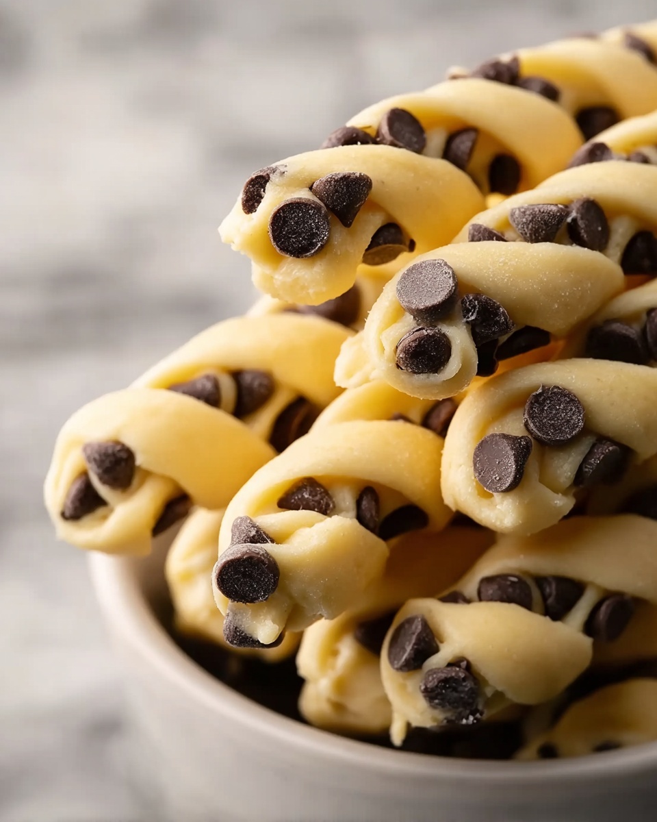 Chocolate Chip Cookie Dough Twists Recipe - Recipe Image