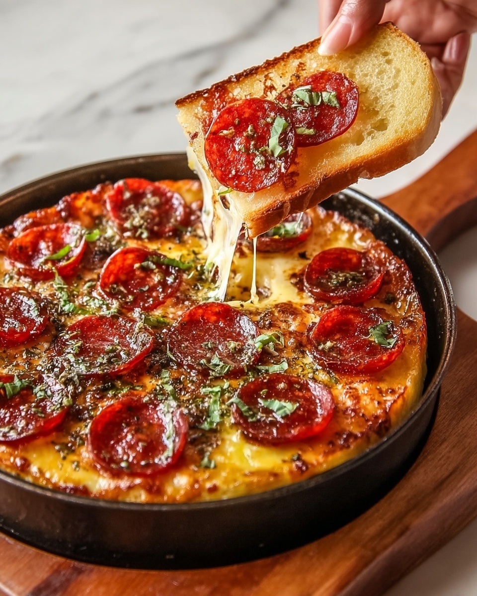 Hot Honey Pepperoni Pizza Dip Recipe - Recipe Image