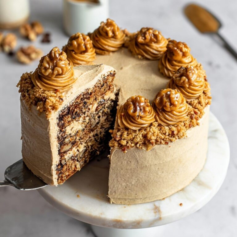 Vegan Coffee Walnut Cake Recipe