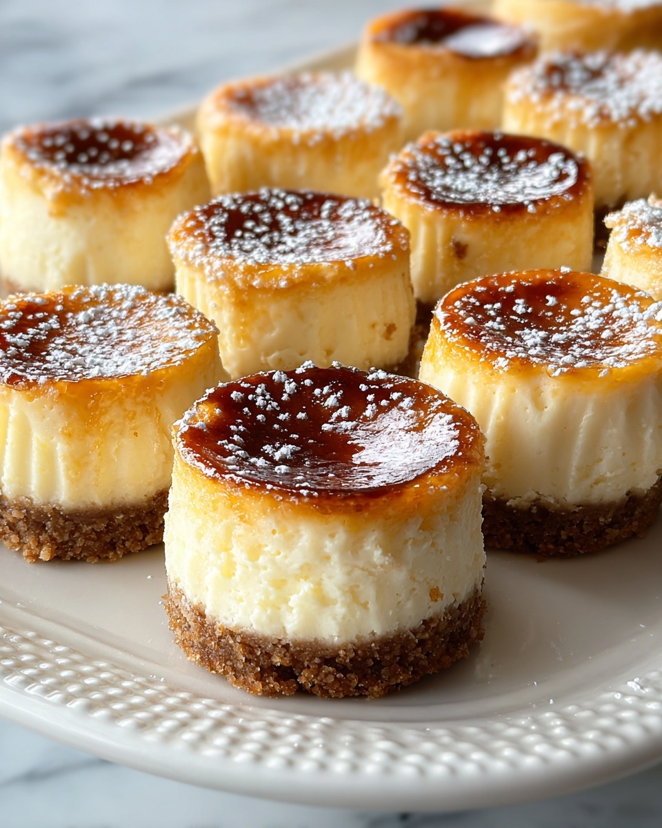 Mini Crème Brûlée Cheesecakes Recipe - Recipe Image