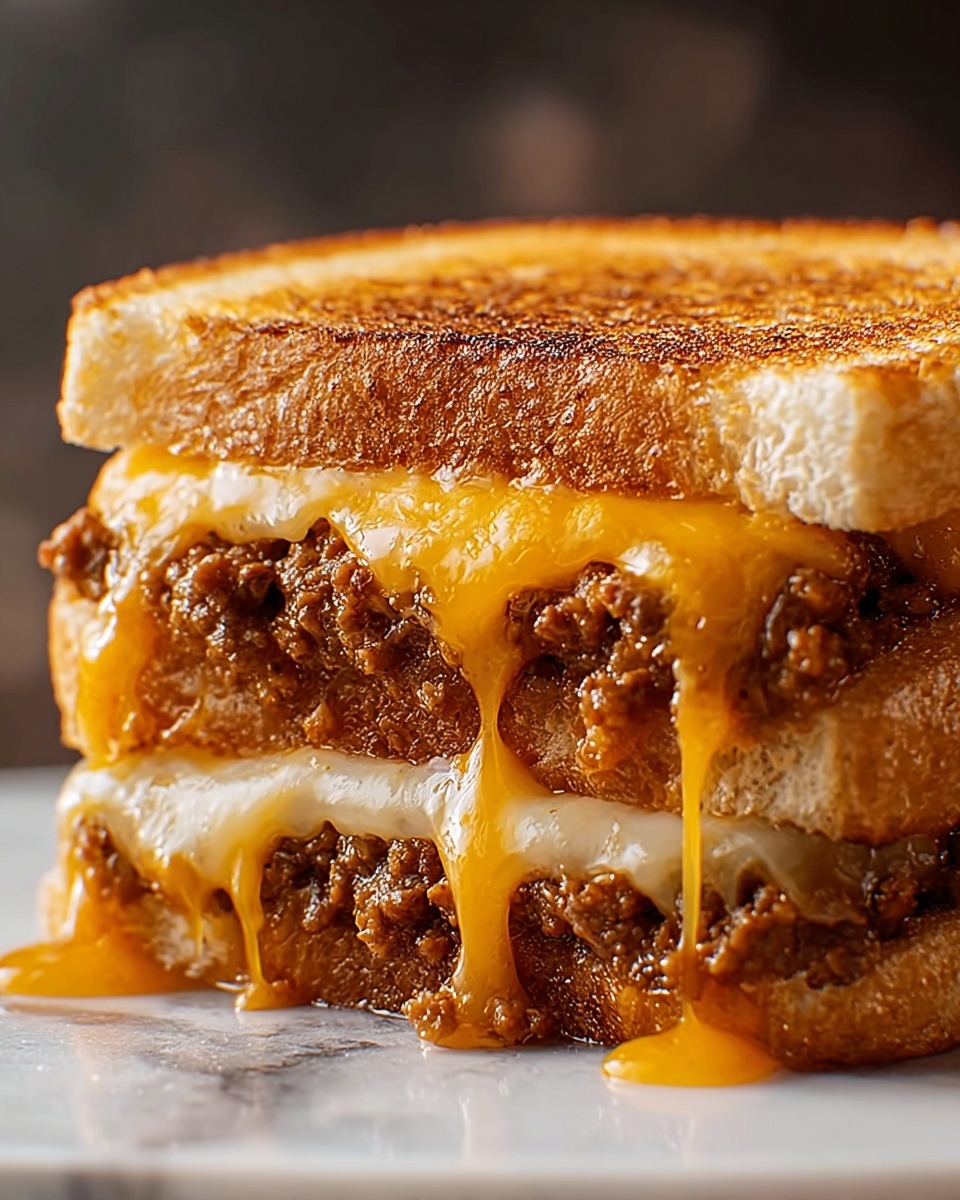 Meatloaf Grilled Cheese Melt Recipe - Recipe Image