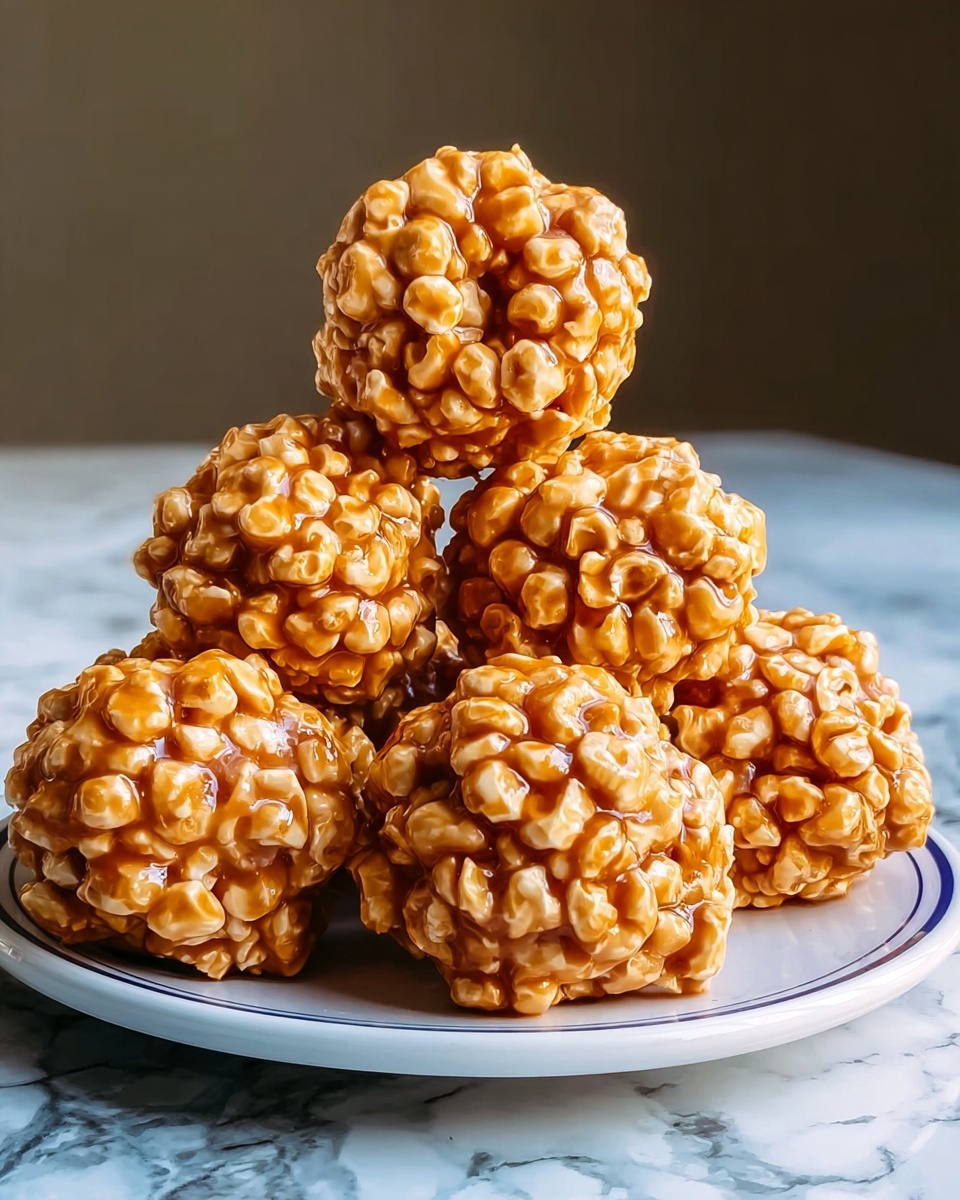 Caramel Popcorn Balls Recipe - Recipe Image