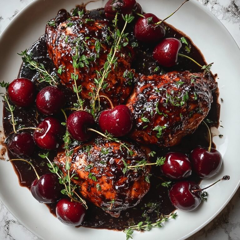 Cherry Balsamic Glazed Chicken Recipe
