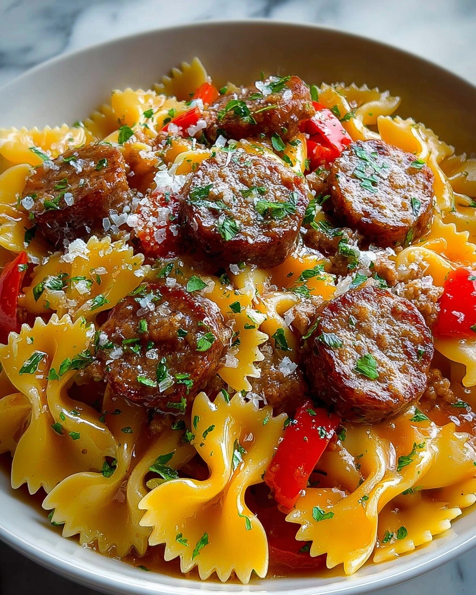 Italian Sausage Bow Tie Pasta: A Delicious & Easy Recipe - Recipe Image