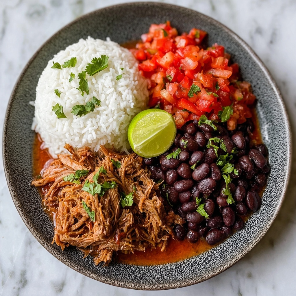 Venezuelan Shredded Beef with Rice and Beans Recipe - Recipe Image