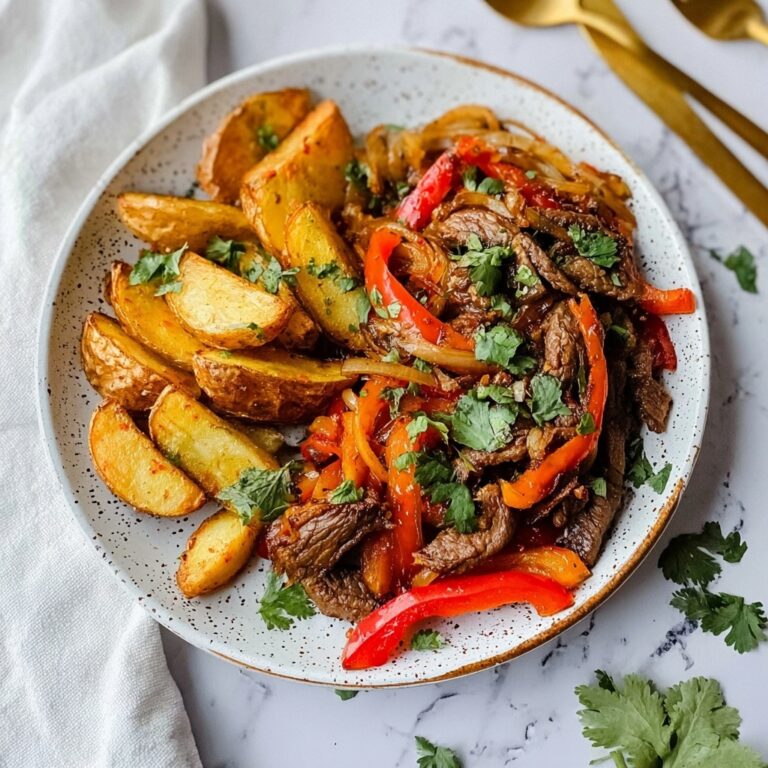 Peruvian Stir-Fried Beef with Fried Potatoes Recipe