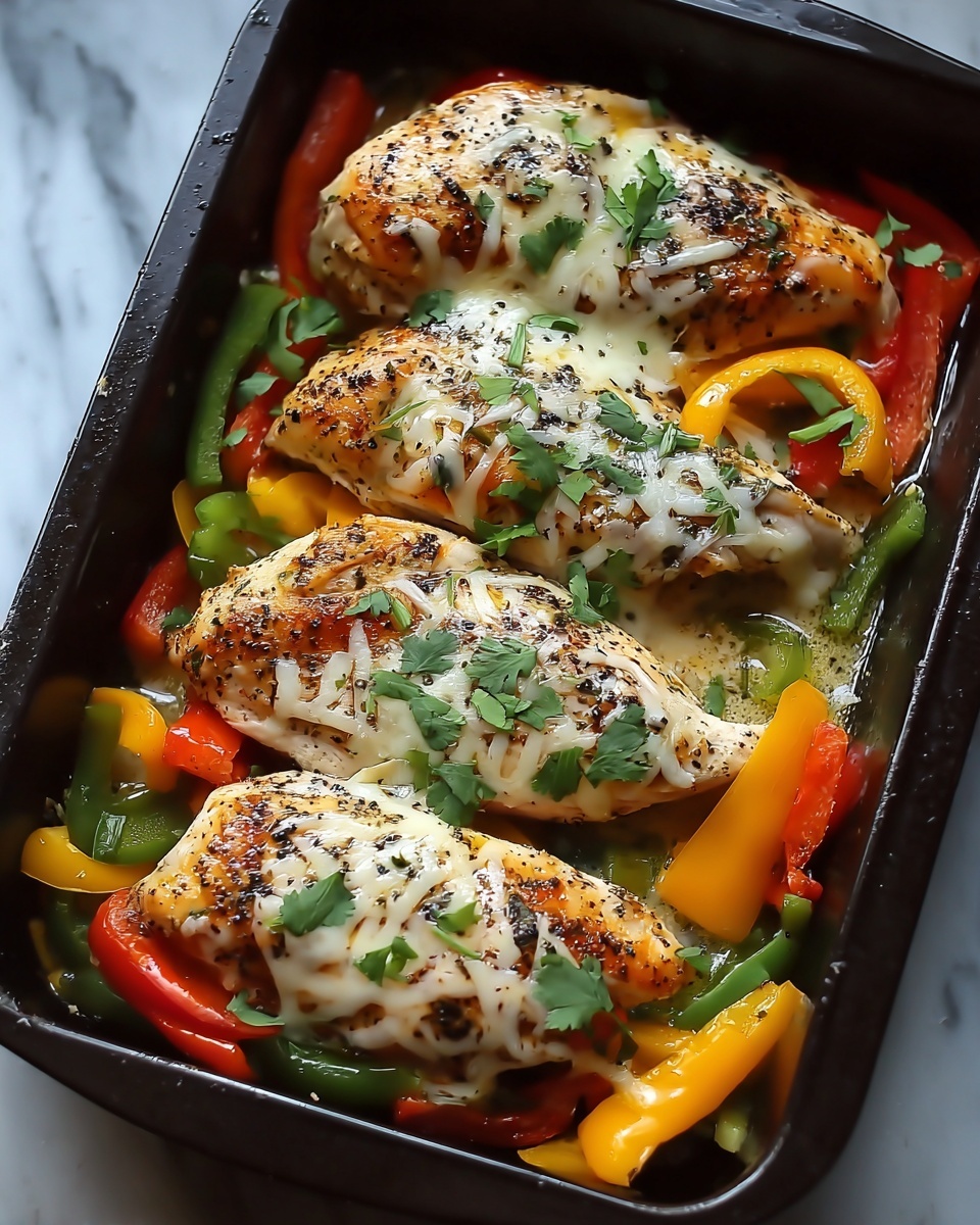 Cheesy Baked Fajita Chicken Recipe - Recipe Image