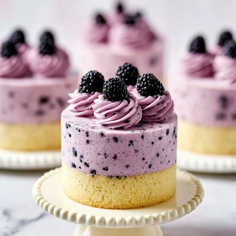 Keto Lemon Poppy Seed Cake with Blackberry Buttercream Recipe