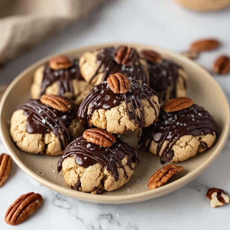 Low-Carb Pecan Softies with Sea Salt and Dark Chocolate Recipe