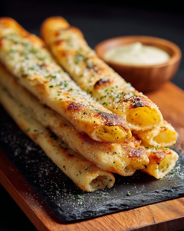 Golden Sourdough Cheesy Breadsticks Recipe