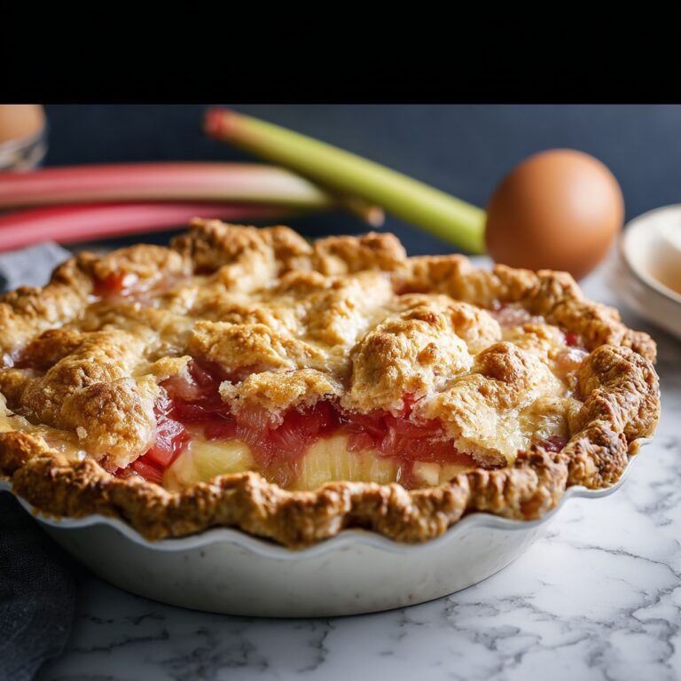 Rhubarb Custard Pie Recipe