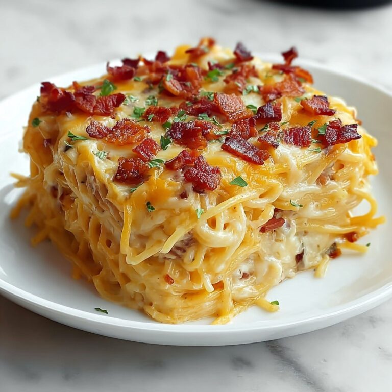 Cheesy Chicken Spaghetti Casserole Recipe