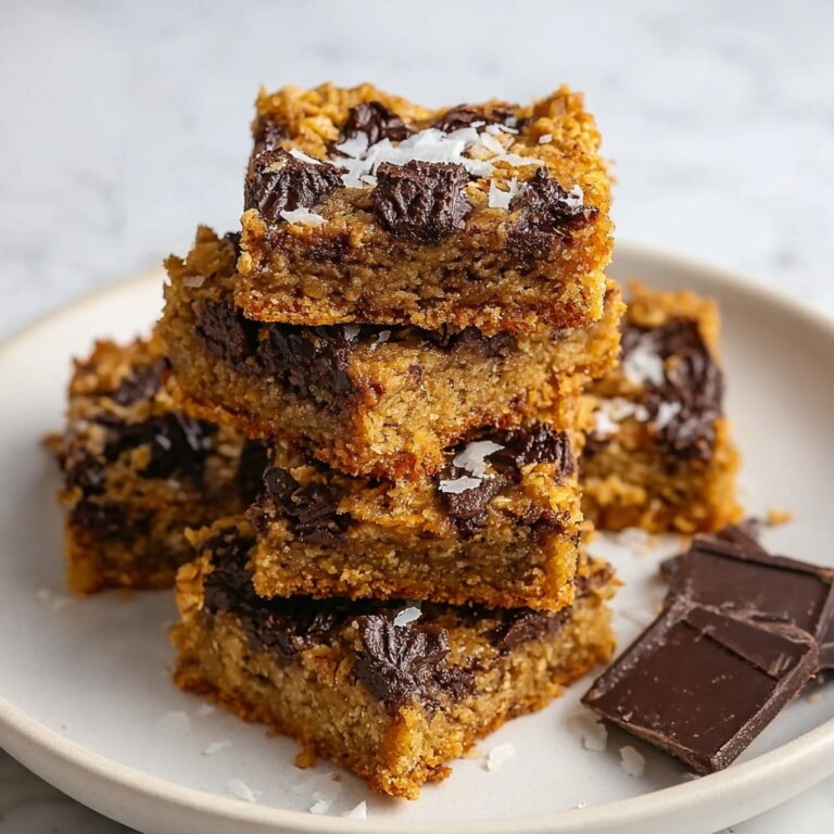 Healthy Chocolate Chip Oatmeal Bars Recipe