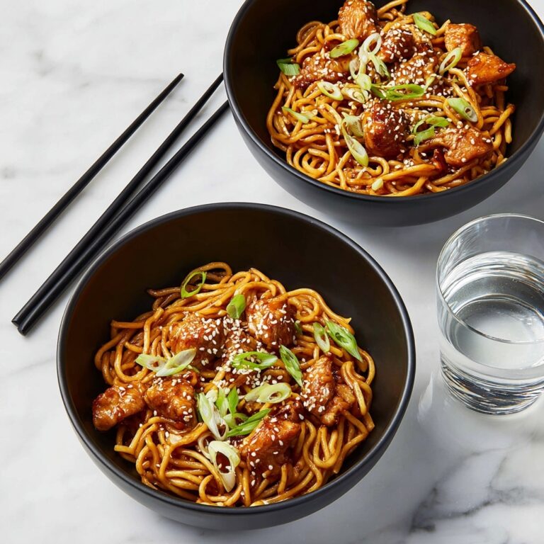Slow Cooker Honey Garlic Chicken Noodles Recipe