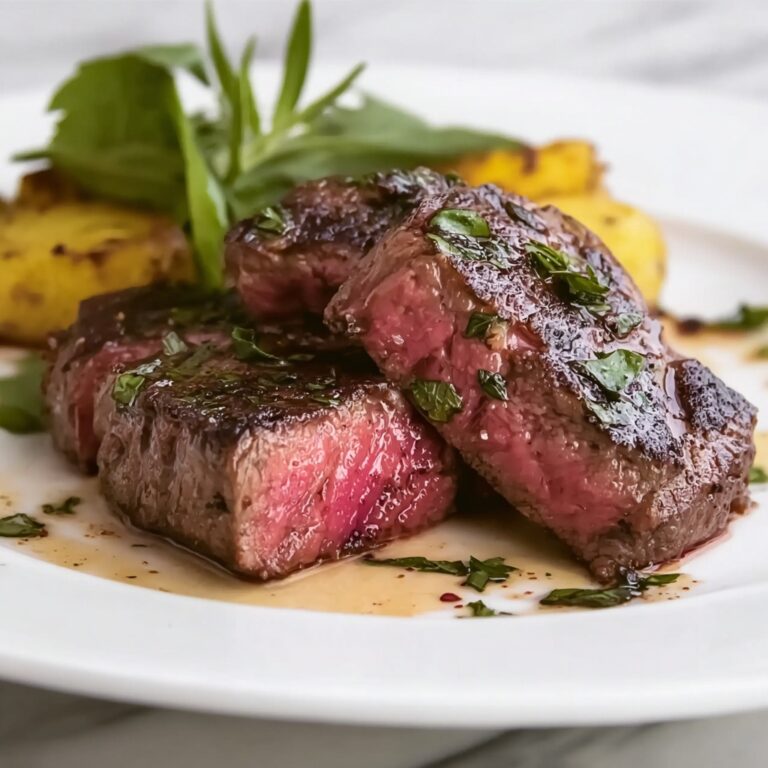 Venison Tenderloin with Garlic Herb Butter Recipe