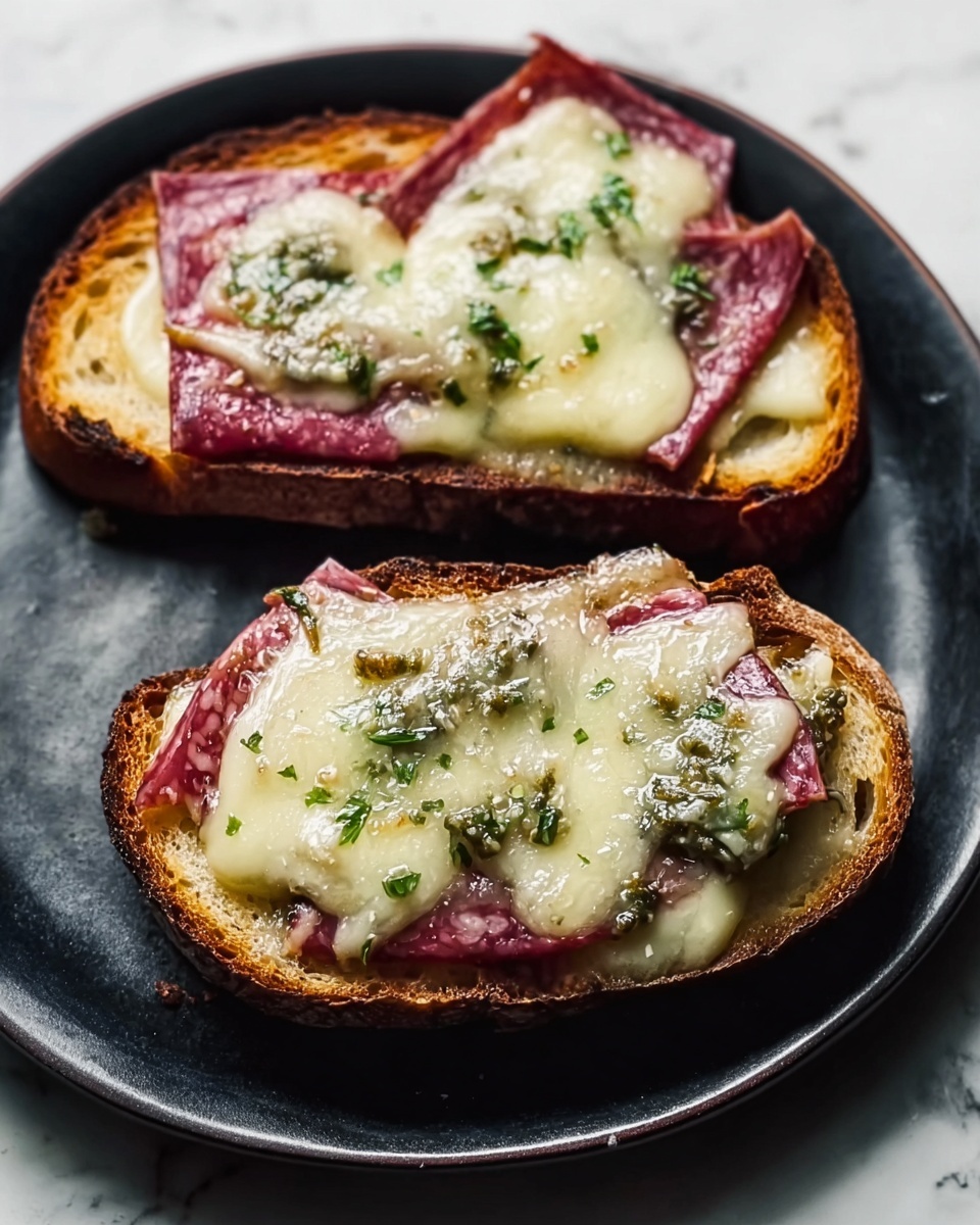 Reuben Open Top Sandwich Recipe - Recipe Image