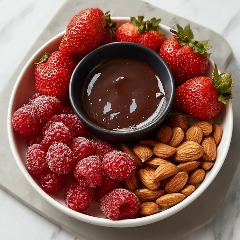 Keto Chocolate Fondue with Low-Carb Dippers Recipe