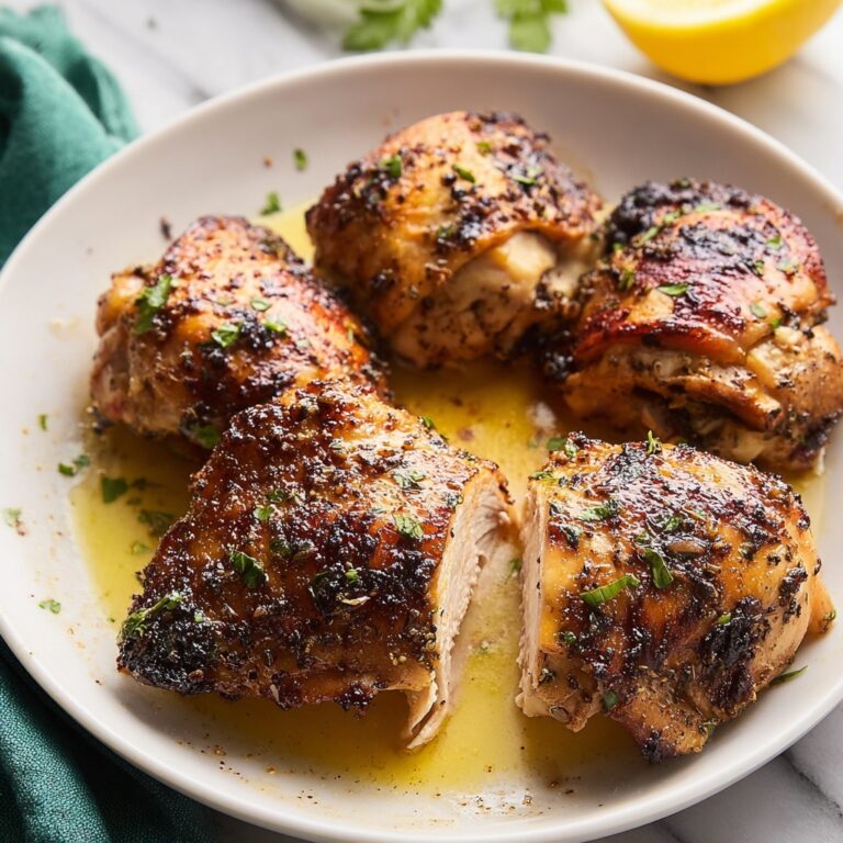 Baked Chicken Thighs with Garlic, Paprika, and Rosemary Recipe