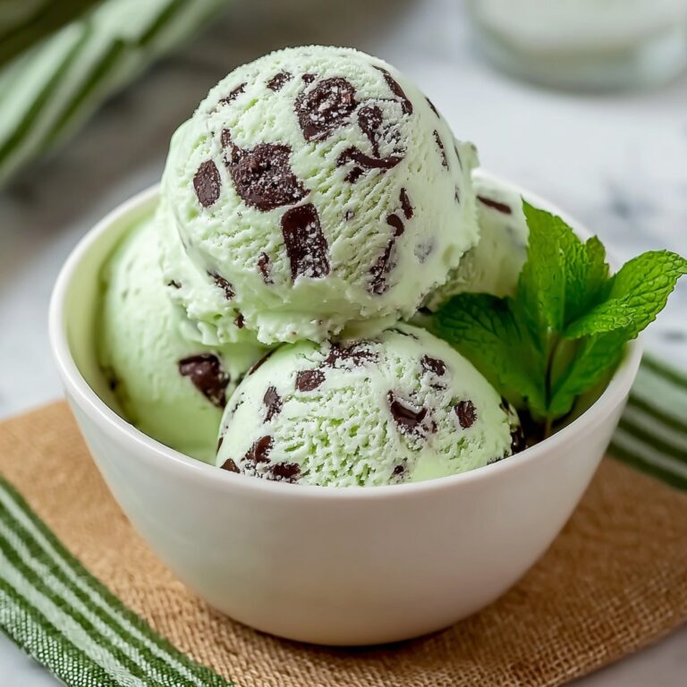 Homemade Mint Chocolate Chip Ice Cream for Summer Bliss Recipe