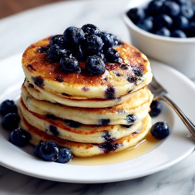 Greek Yogurt Pancakes with Blueberries Recipe