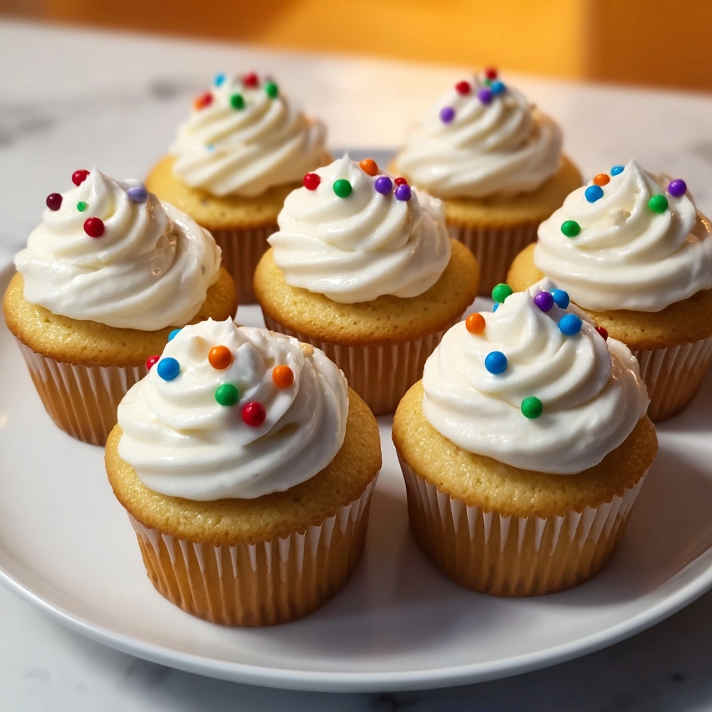 Vanilla Cupcakes with Rich Buttercream Frosting Recipe - Recipe Image