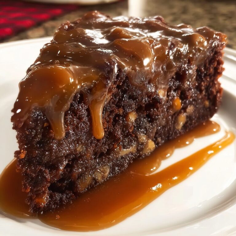 Warm Apple Date Treacle Cake with Butter Sauce Bliss Recipe