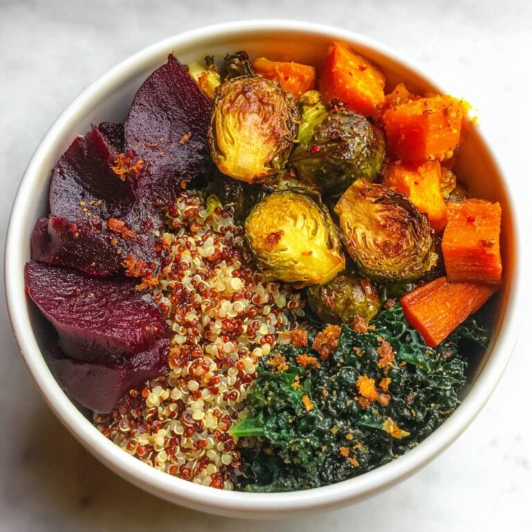 Autumn Grain Bowl with Roasted Vegetables Recipe