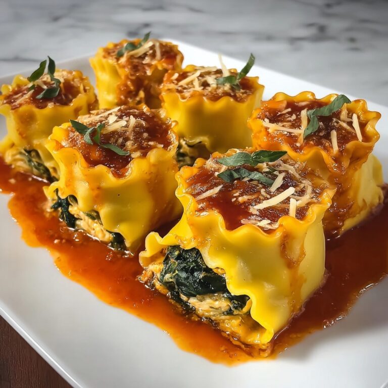 Pumpkin Spinach Lasagna Roll-Ups Recipe