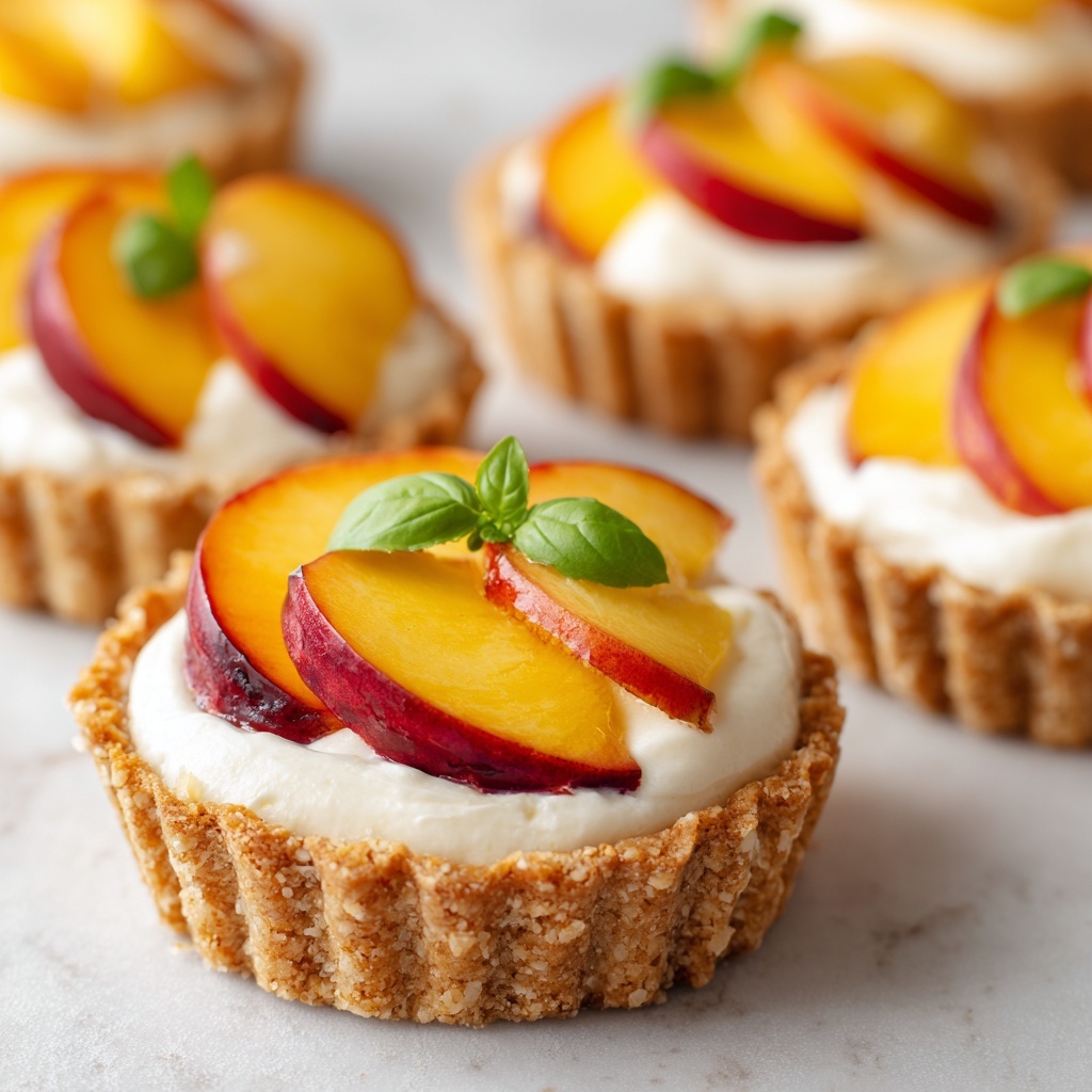 Mini Peach and Cream Cheese Tarts Recipe - Recipe Image