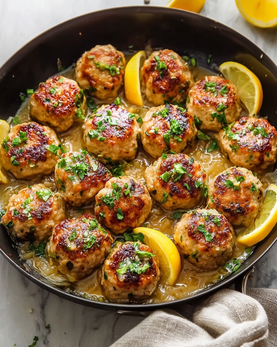 Chicken Piccata Meatballs Recipe - Recipe Image