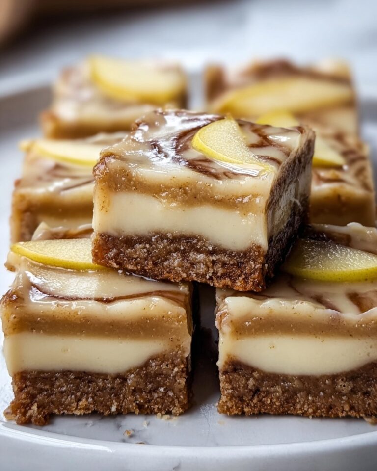 Brown Butter Apple Blondies with Cinnamon Maple Glaze Recipe