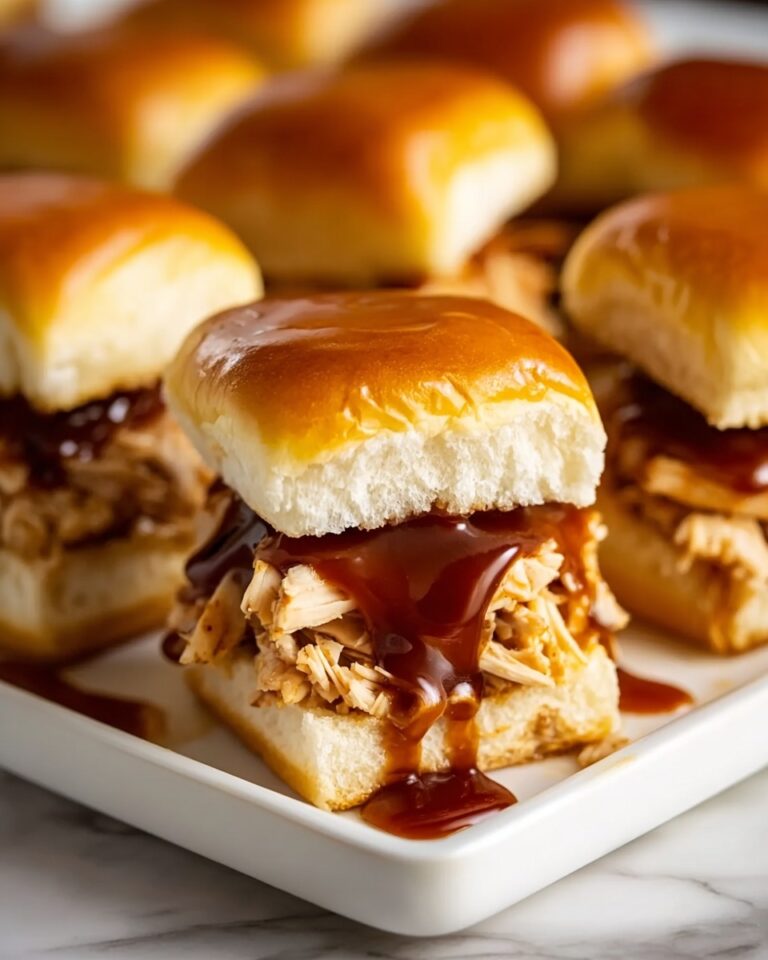 Baked BBQ Chicken Sliders Recipe