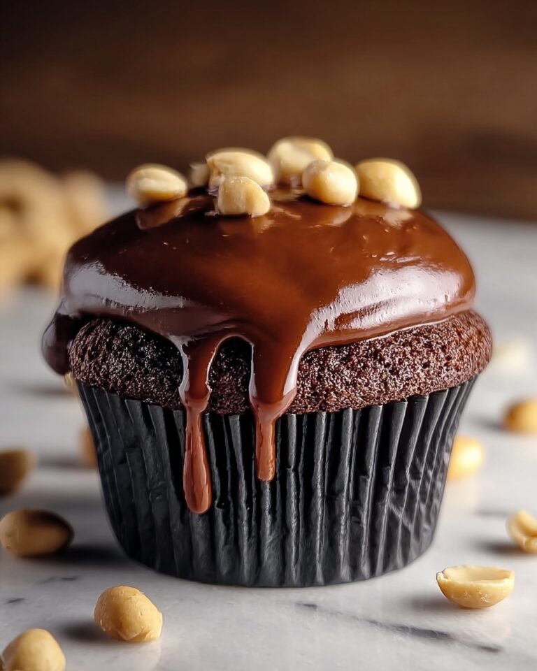 Chocolate Peanut Butter Lava Cupcakes Recipe