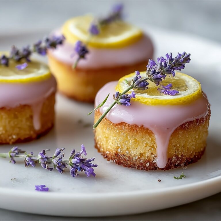 Mini Lemon Cakes with Lavender Glaze Recipe