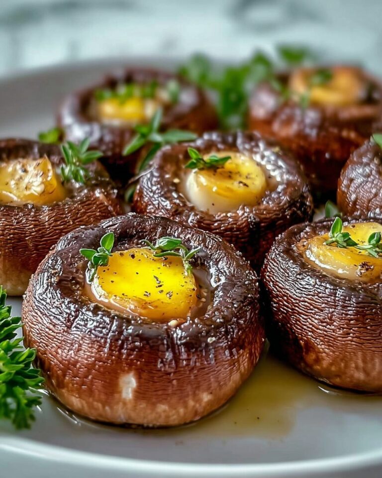 Garlic Butter Roasted Mushrooms Recipe