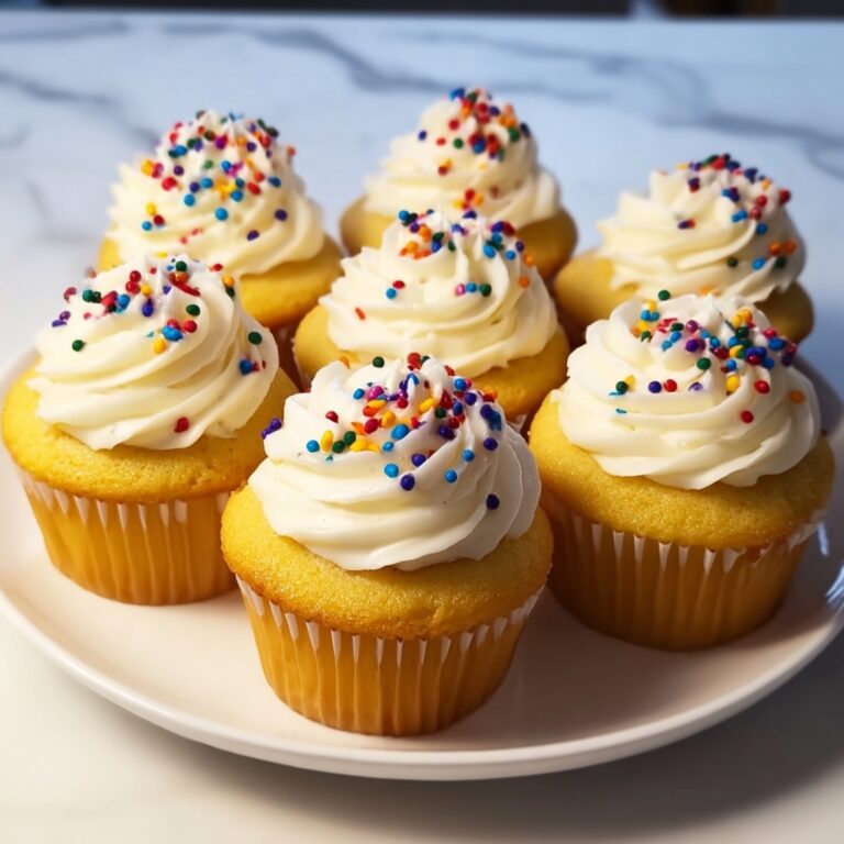 Vanilla Cupcakes with Rich Buttercream Frosting Recipe