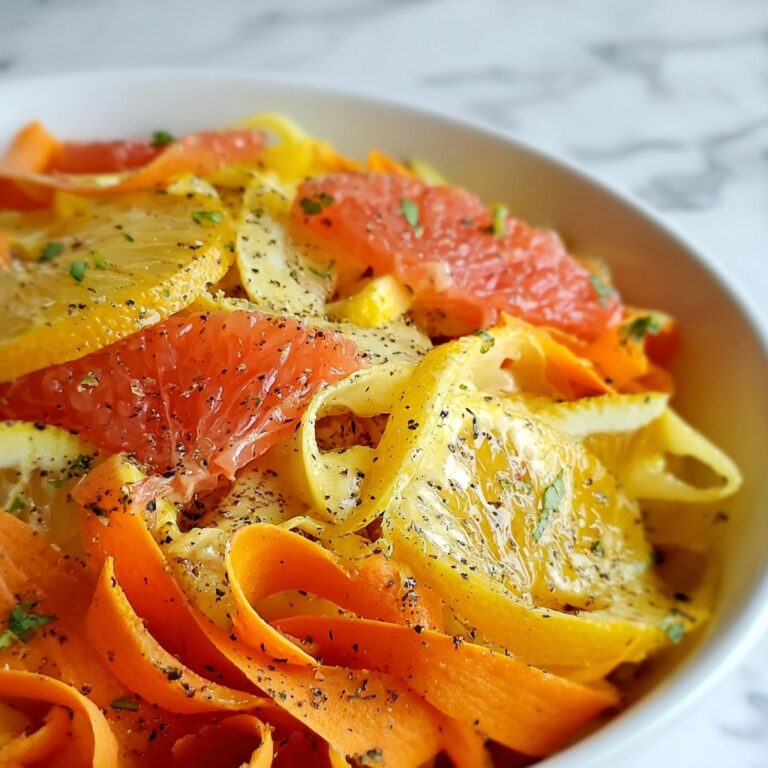 Maple Citrus Carrot Ribbon Salad Recipe